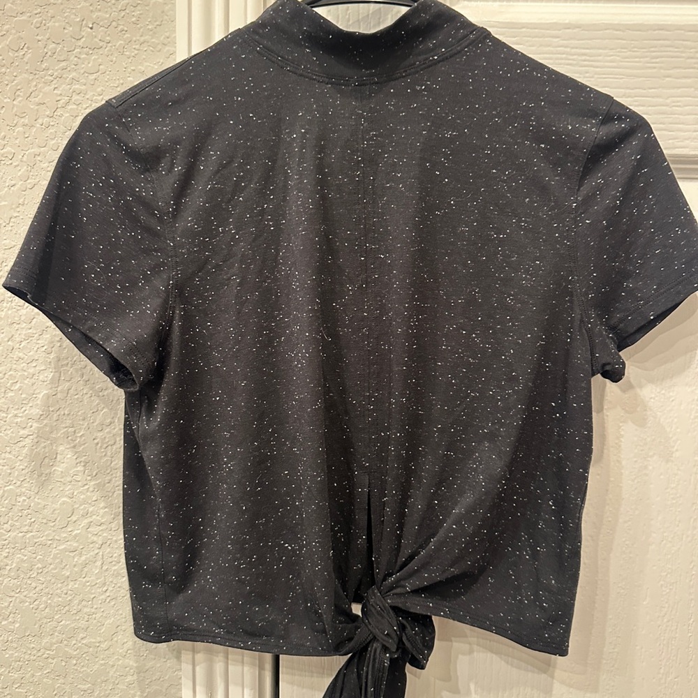 lululemon athletica Charcoal Speckled Tie-Back Tee